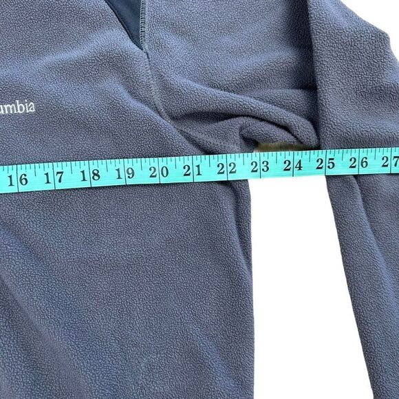 Columbia wWomen's Gray 1/4 Zip Fold Over Collar Fleece Sweatshirt Size Large - Picture 6 of 10